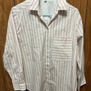 AYR Dust Pink and White Striped Top